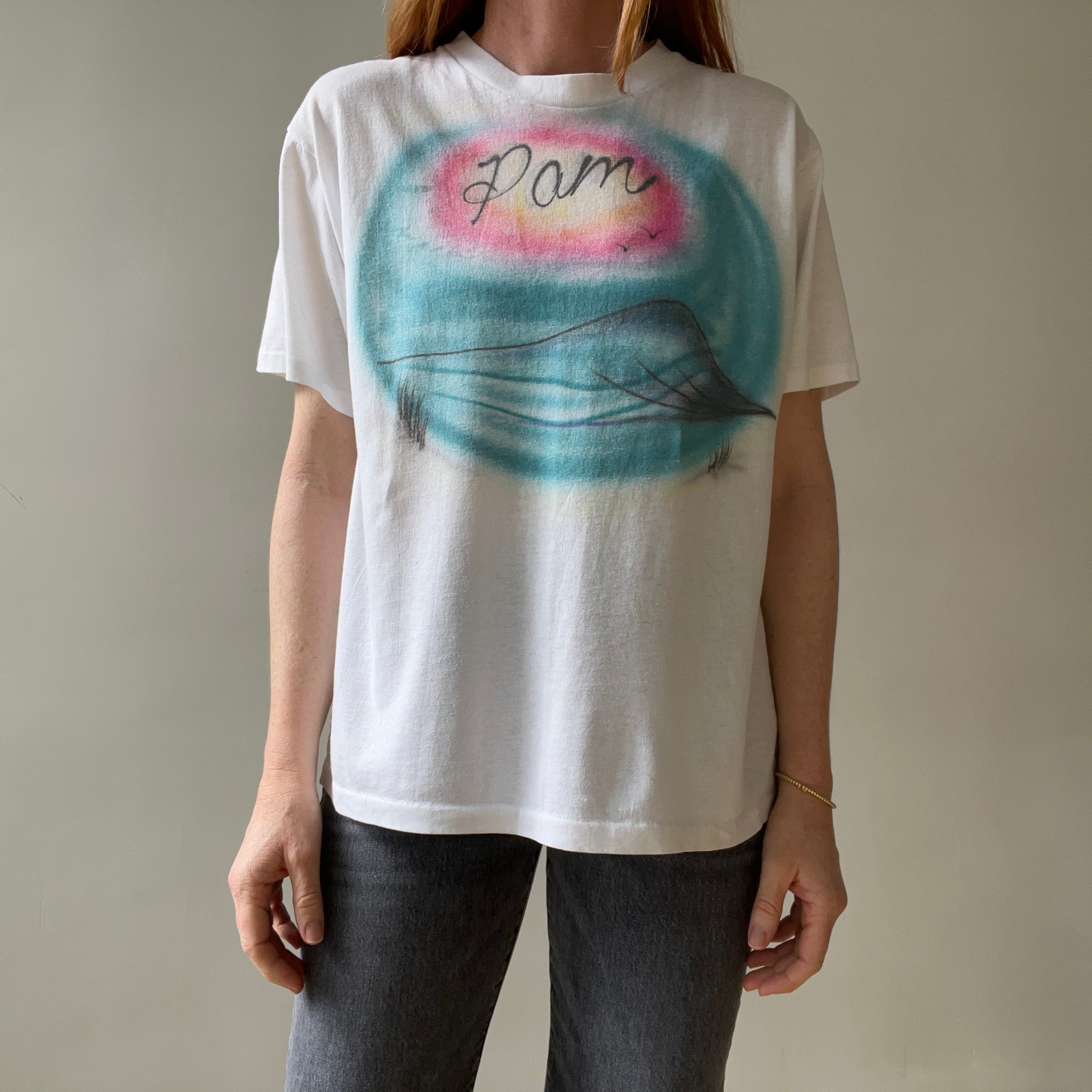 1980s Airbrushed Pam T Shirt...Awwww...Pam