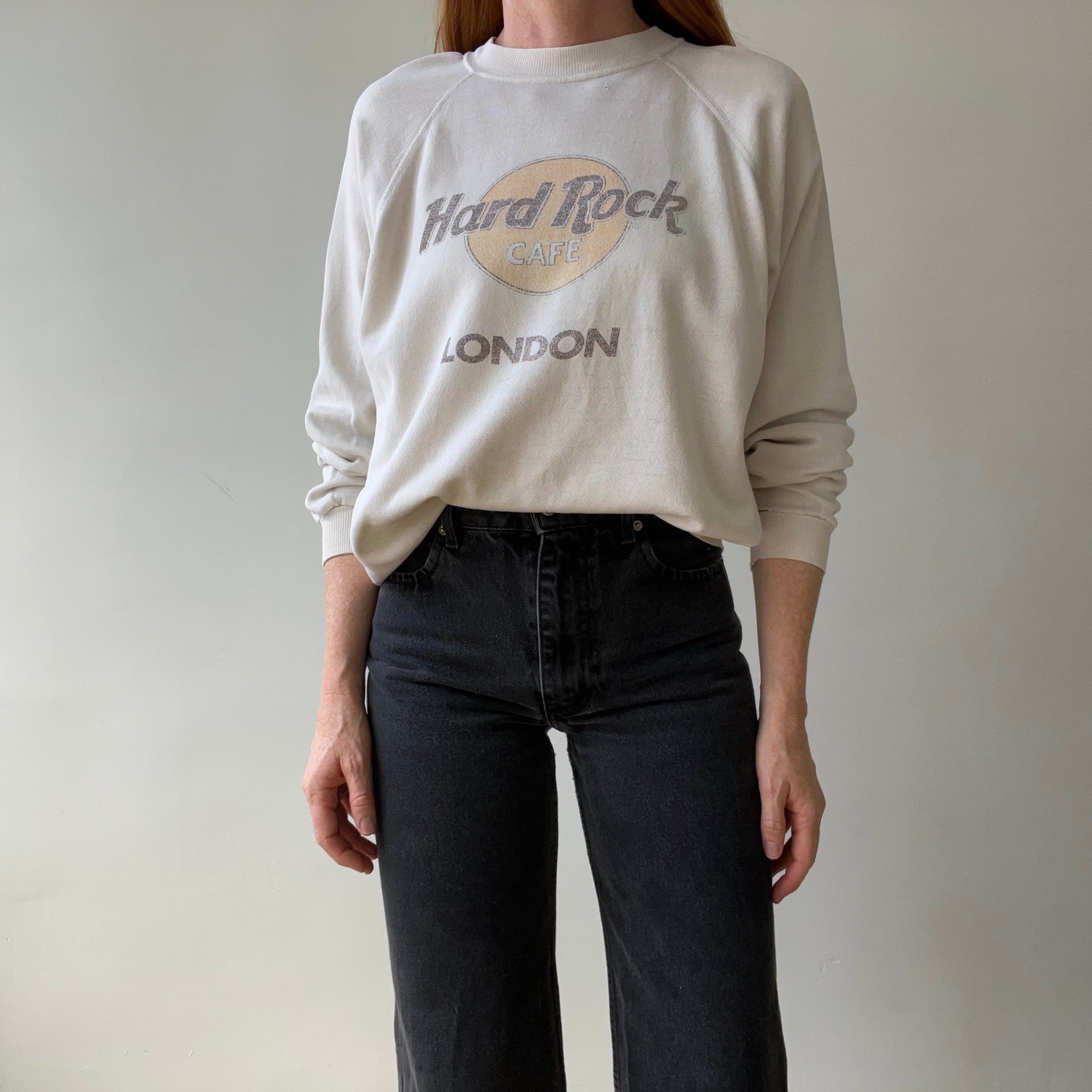 1990s Hard Rock Cafe London Sweatshirt - Thinned Out Dumpster Chic