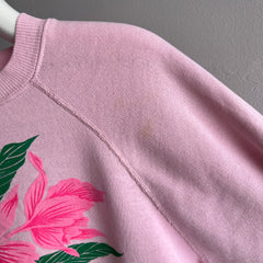 1980s Hawaii Thinned Out and Mended and Thinned Out Some More Sweatshirt - Thrashed