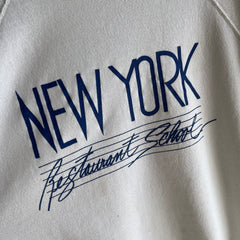 1980s New York Restaurant School Worn Out Sweatshirt