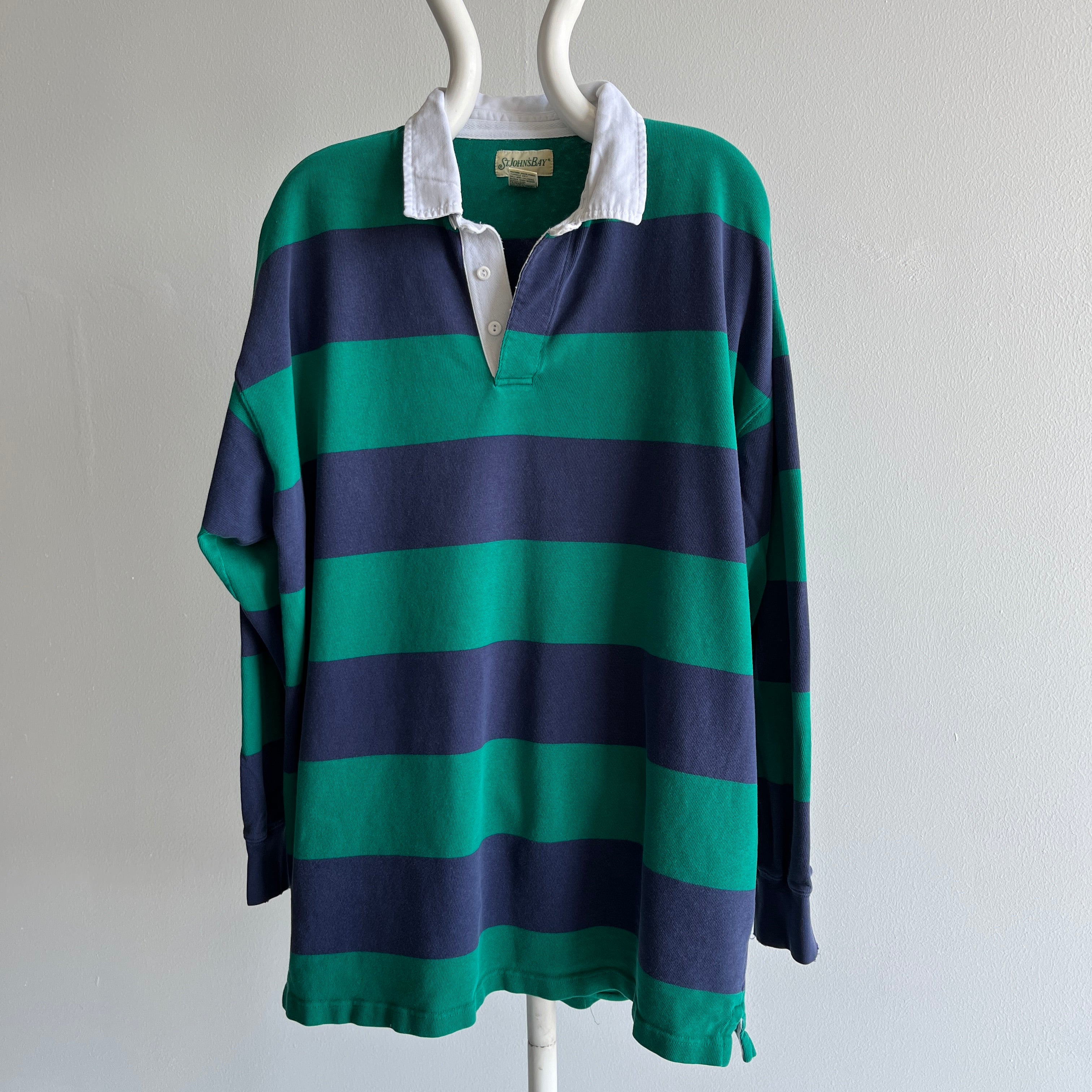 1990/2000s Soft Striped Rugby Shirt