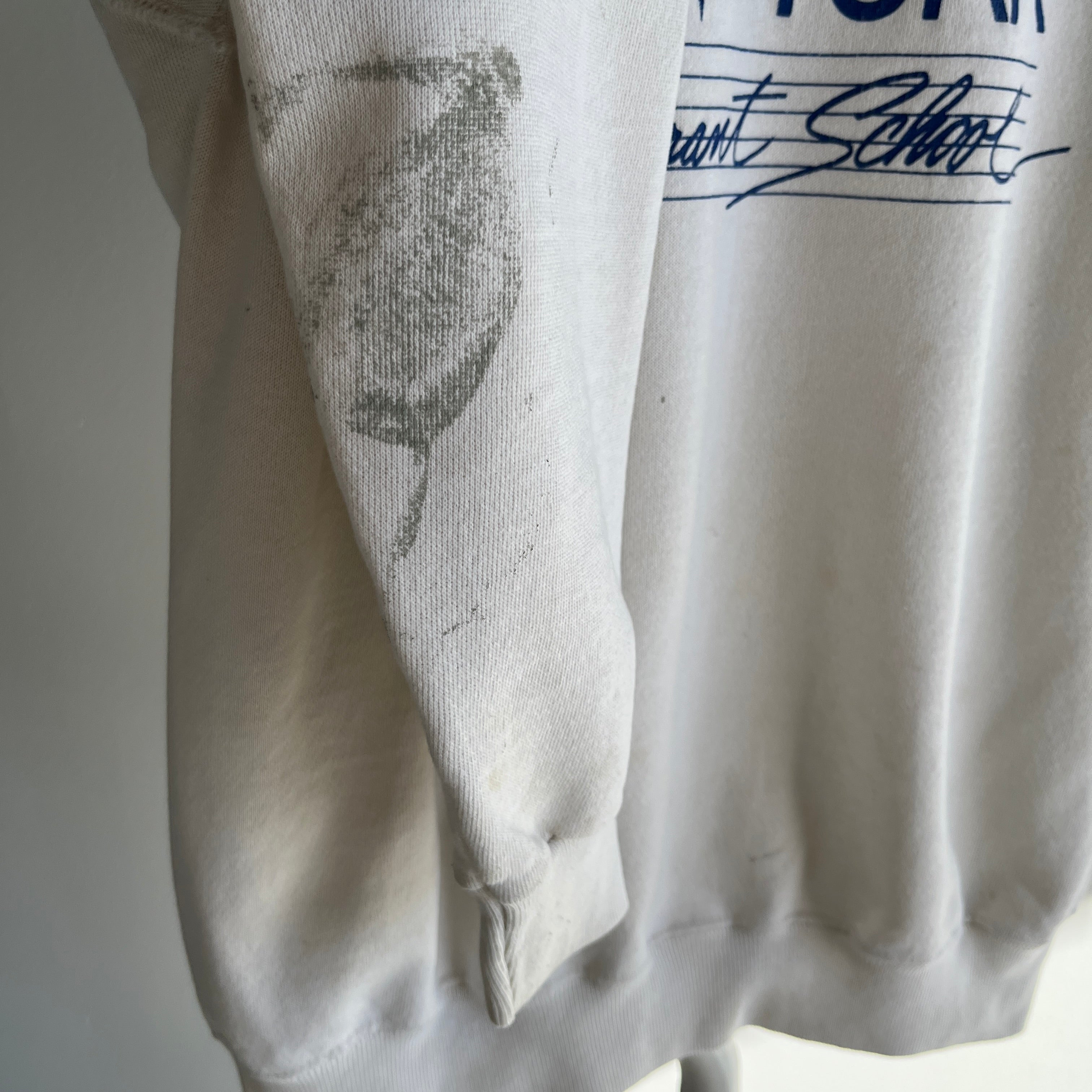 1980s New York Restaurant School Worn Out Sweatshirt