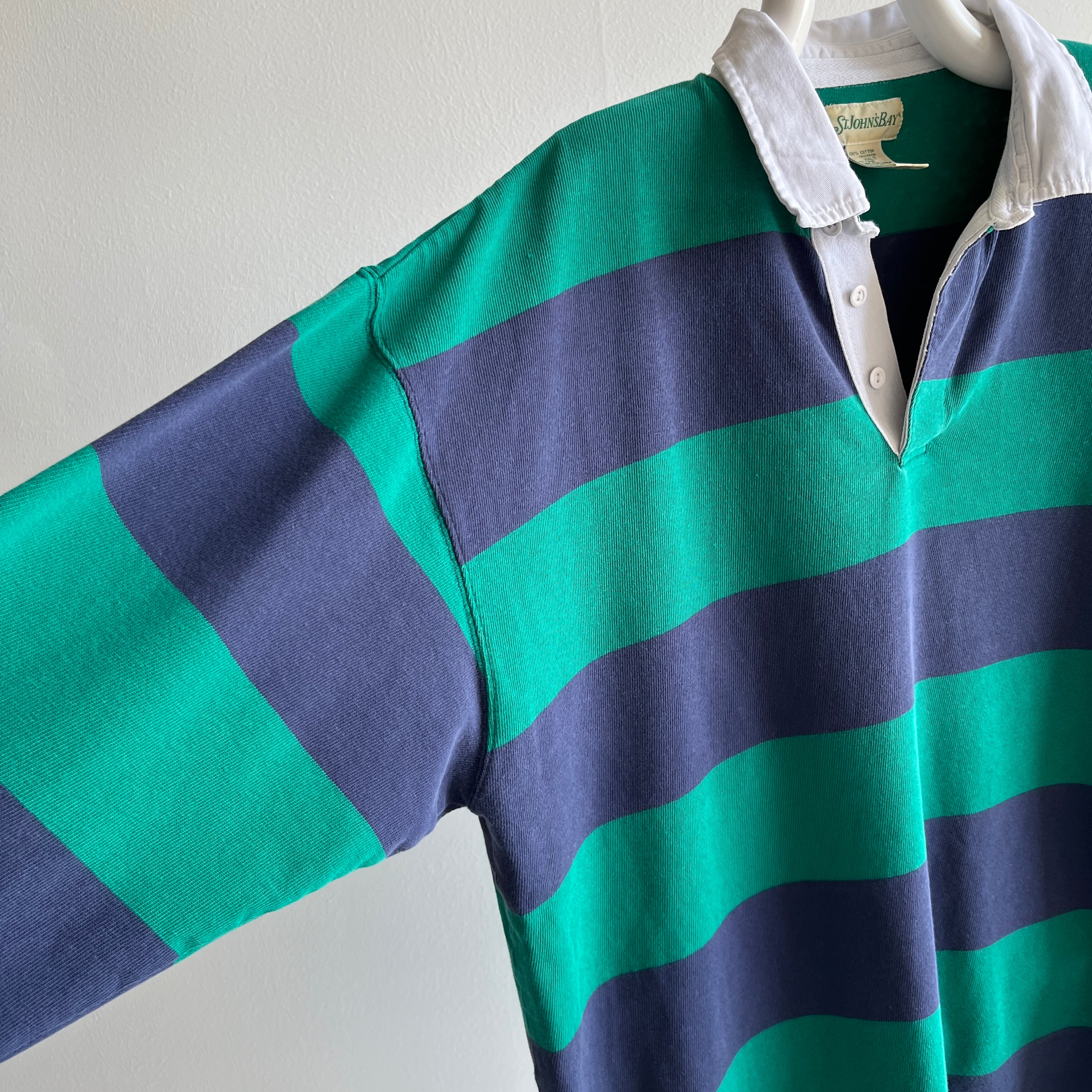 1990/2000s Soft Striped Rugby Shirt