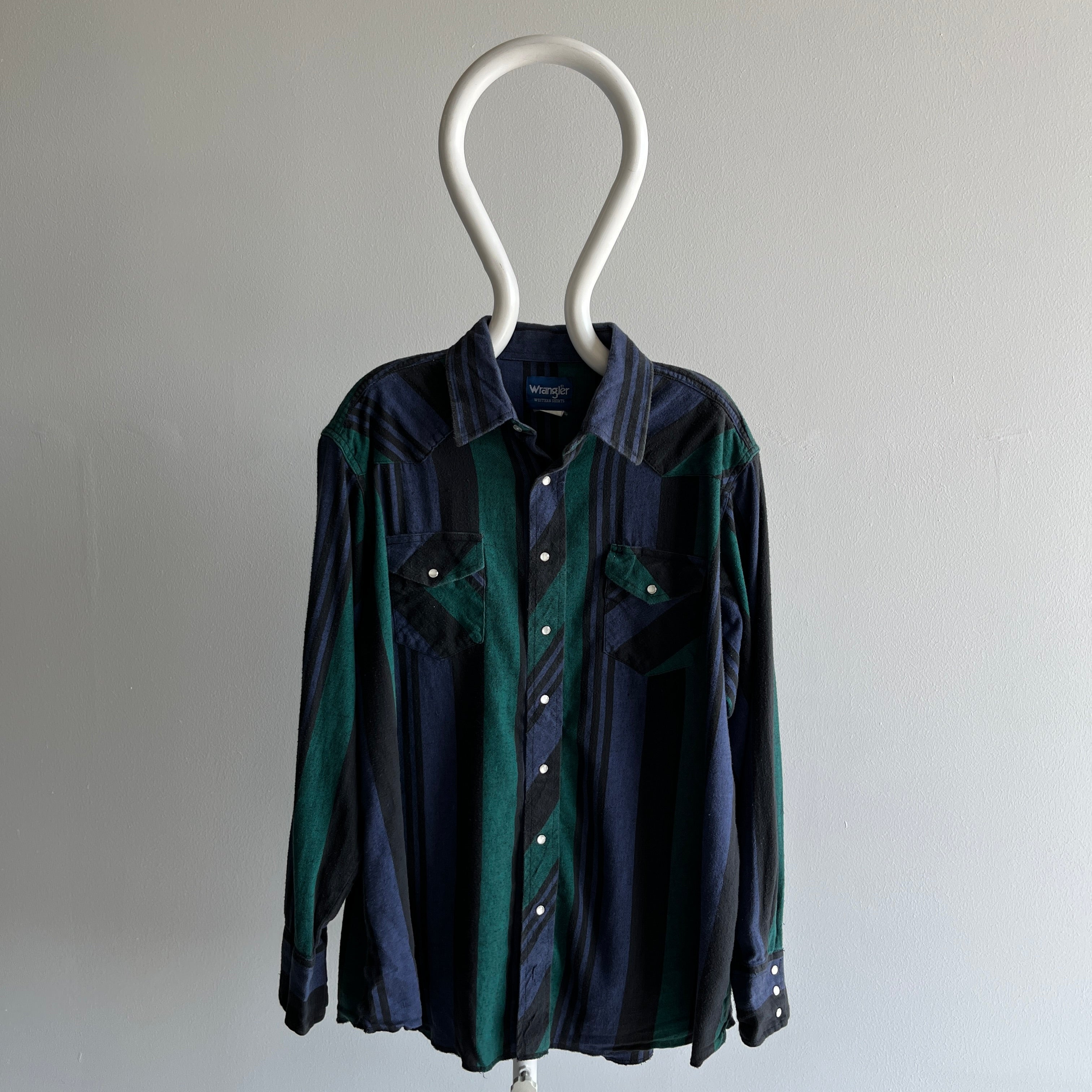 1990/2000 Wrangler Flannel Cotton Lightweight Cowboy Shirt