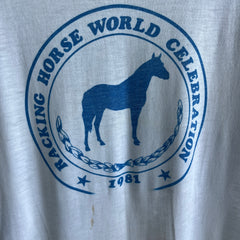 1981 Racking Horse World Celebration - CHECK OUT THE BACKSIDE - Baseball T-Shirt