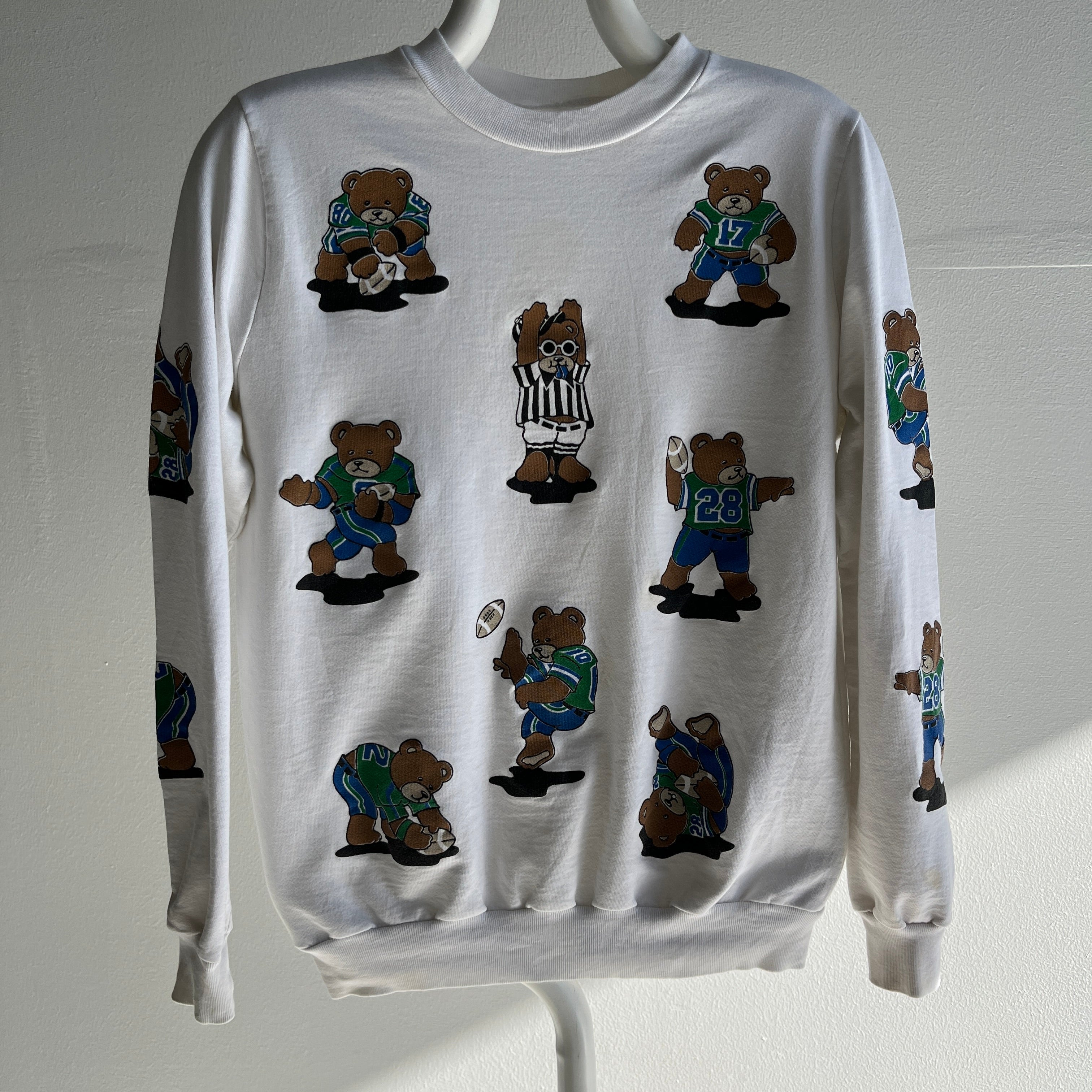 1980s Football Bears Lightweight Sweatshirt