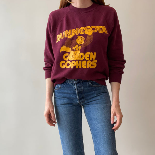 1980s Minnesota Golden Gophers Soft and Slouchy Sweatshirt