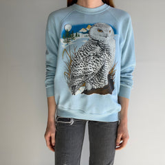 1980s Thinned Out Owl Sweatshirt by Bassett Walker