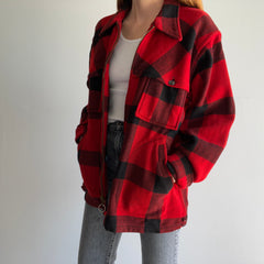 1970s Buffalo Plaid Wool Hunting Jacket without Lining - WOWOWOW