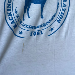 1981 Racking Horse World Celebration - CHECK OUT THE BACKSIDE - Baseball T-Shirt