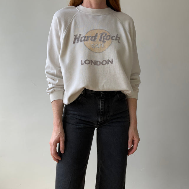 1990s Hard Rock Cafe London Sweatshirt - Thinned Out Dumpster Chic