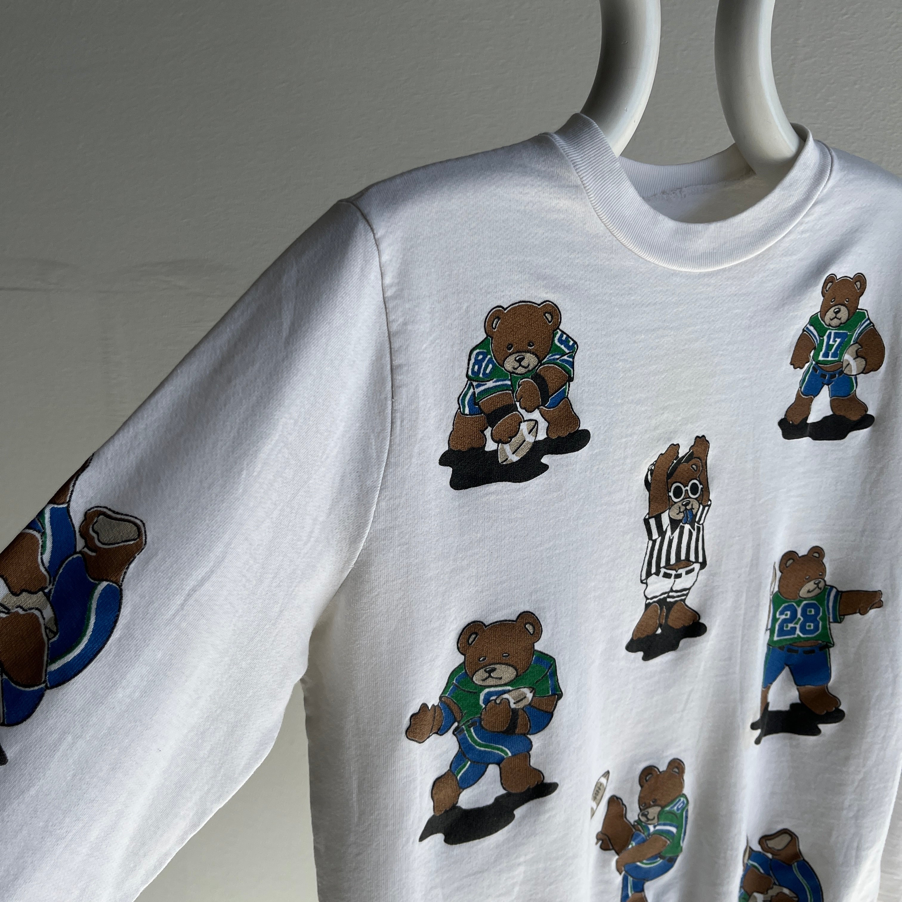 1980s Football Bears Lightweight Sweatshirt