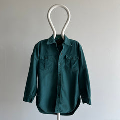 1970/80s Eddie Bauer Blank Green Moleskin/Flannel