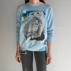 1980s Thinned Out Owl Sweatshirt by Bassett Walker