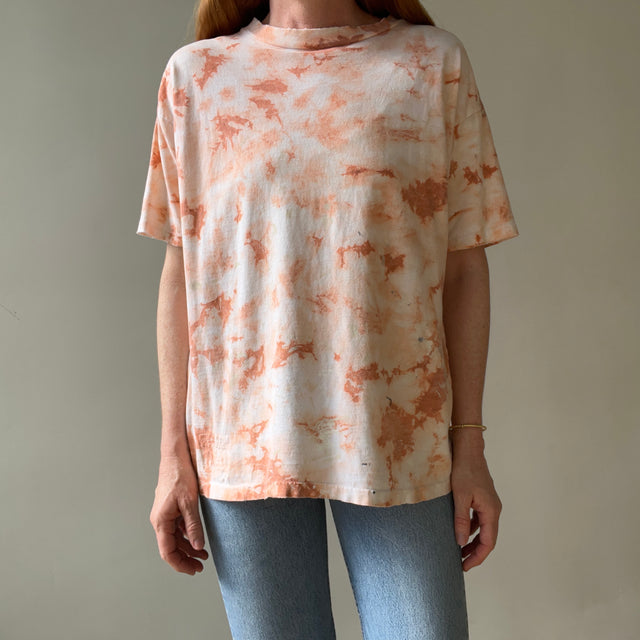 1980s Tattered Tie Dye T Shirt