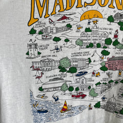 1980s Incredible Madison, Wisconsin Almost Paper Thin Front and Back T-Shirt