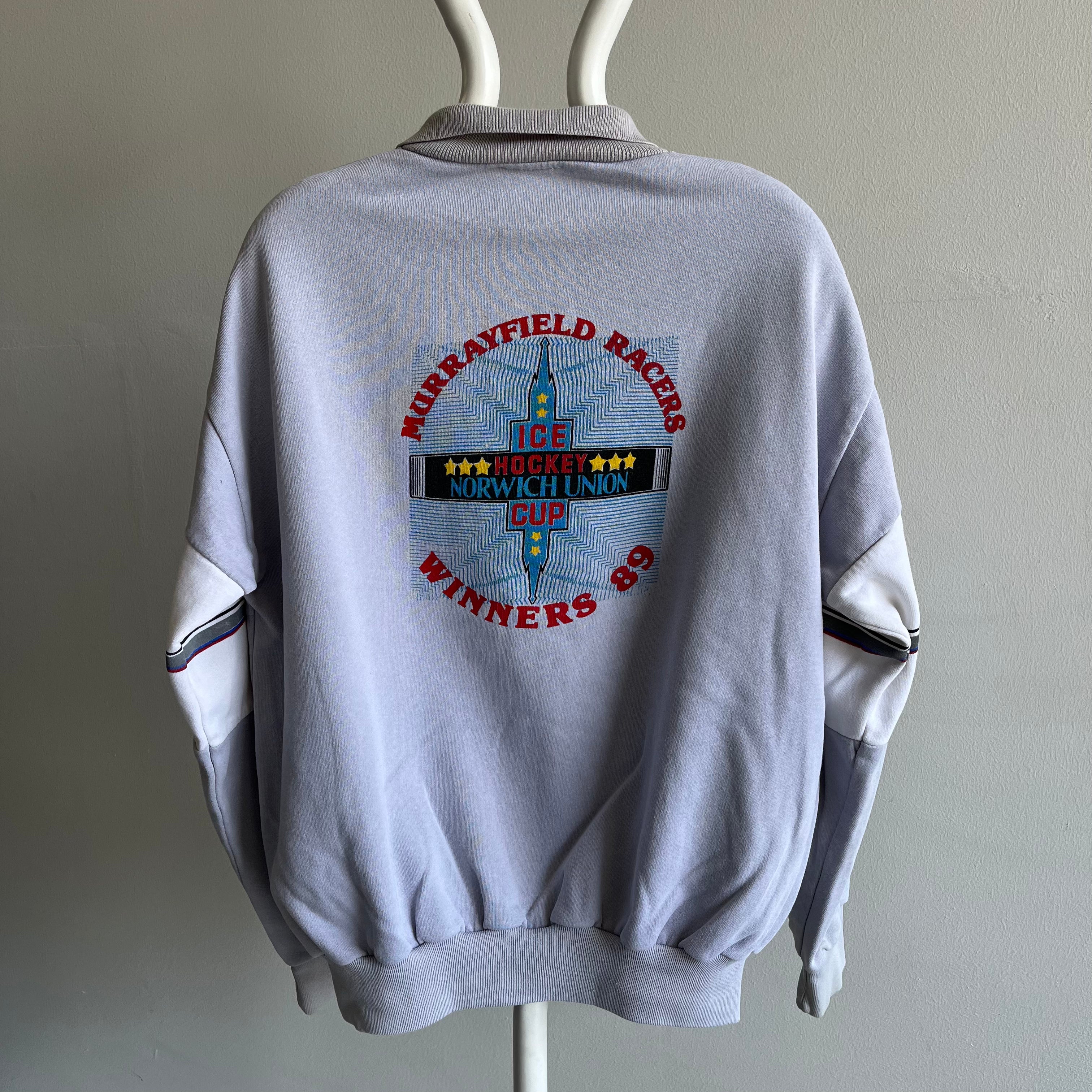 1989 Ice Hockey - Murrayfield Racers Winners - Polo Sweatshirt