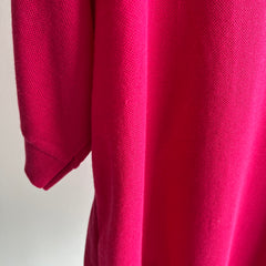 2000s Hot Pink Relaxed Fit Thin Polo Shirt