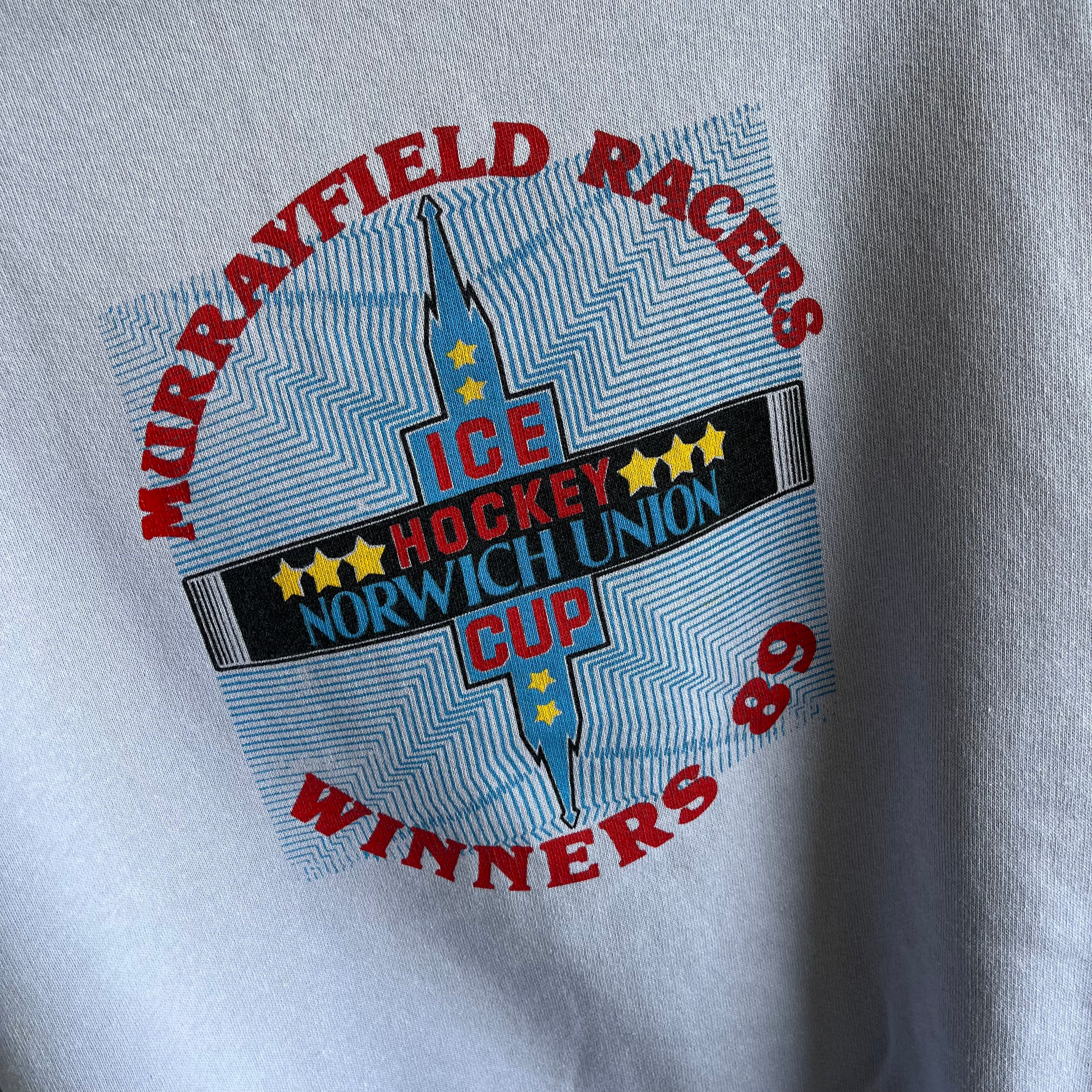 1989 Ice Hockey - Murrayfield Racers Winners - Polo Sweatshirt