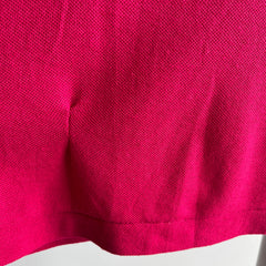 2000s Hot Pink Relaxed Fit Thin Polo Shirt