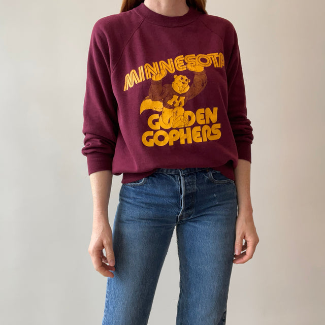 1980s Minnesota Golden Gophers Soft and Slouchy Sweatshirt