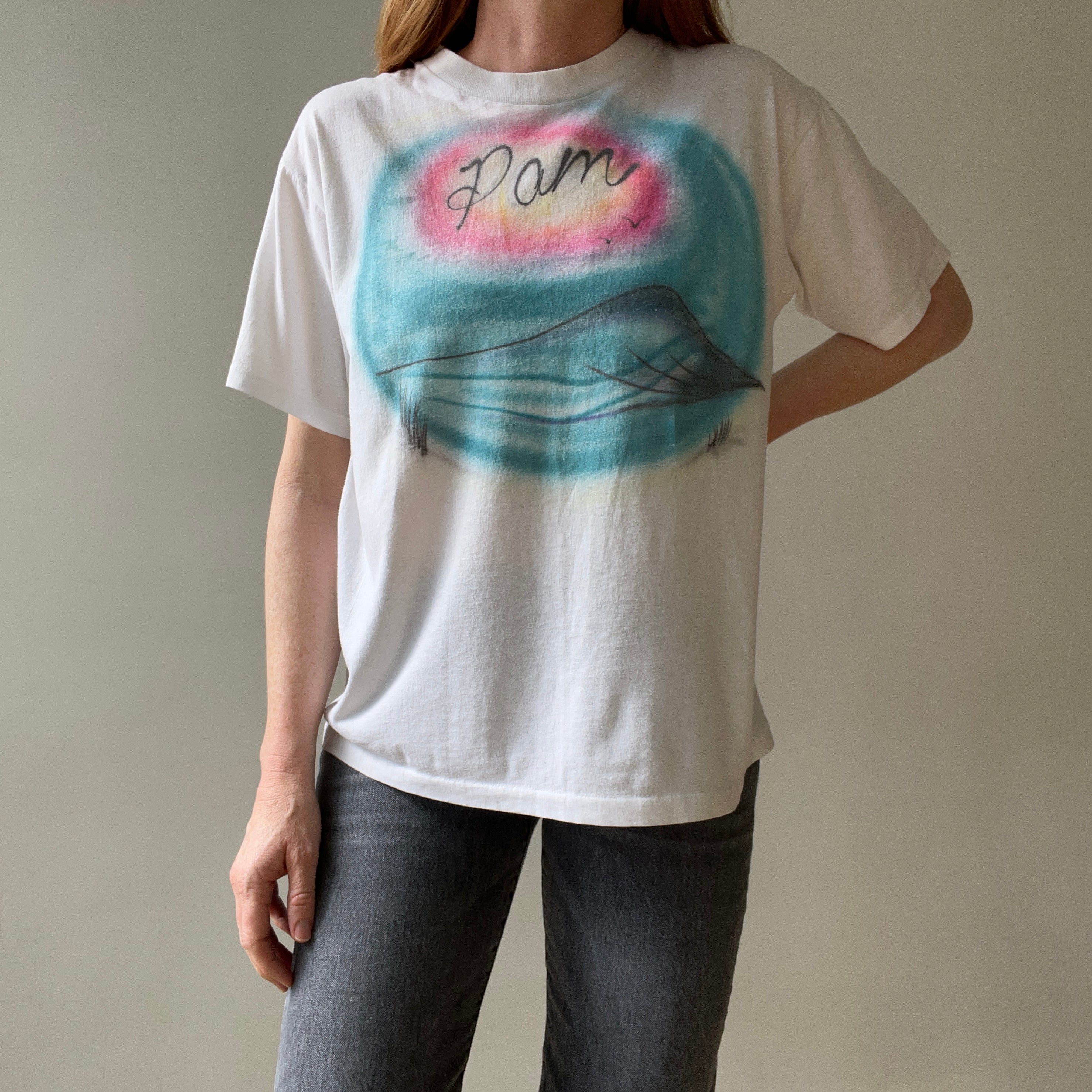 1980s Airbrushed Pam T Shirt...Awwww...Pam