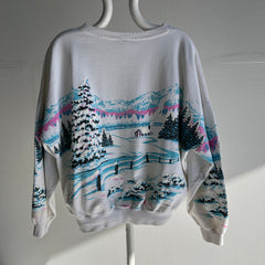 1990 Utah Winter Scape Wrap Around Sweatshirt