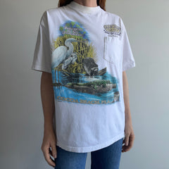 1980/90s Extinction in the Everglades Ron Jon Front and Back Pocket Shirt