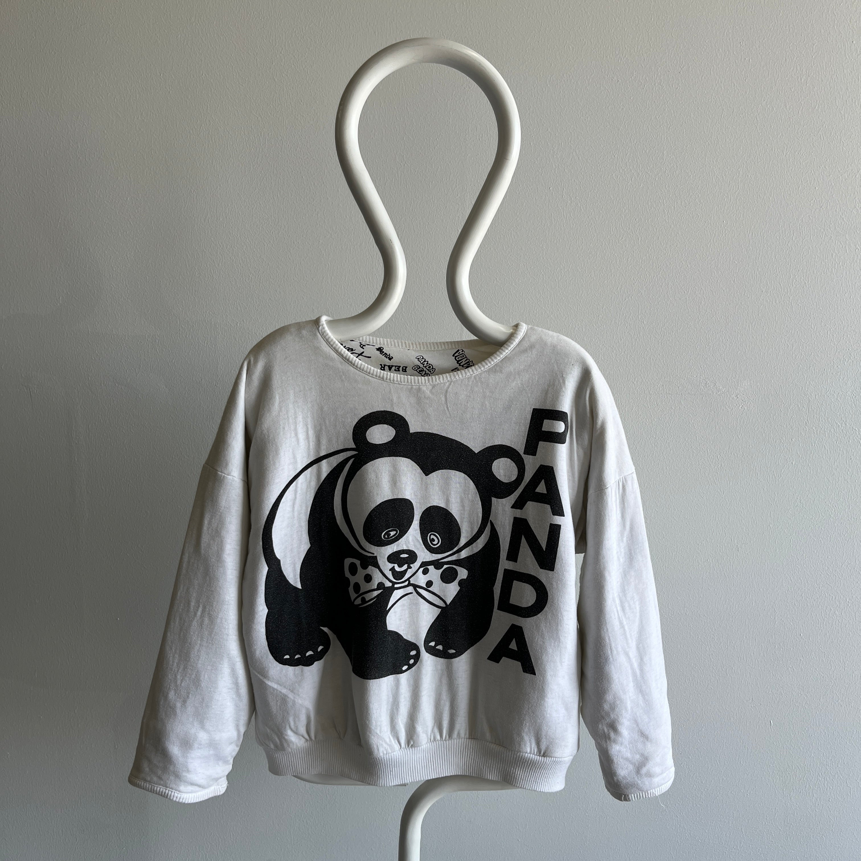 1980s TWO SIDED TWOFER Panda Sweatshirt - OMFG