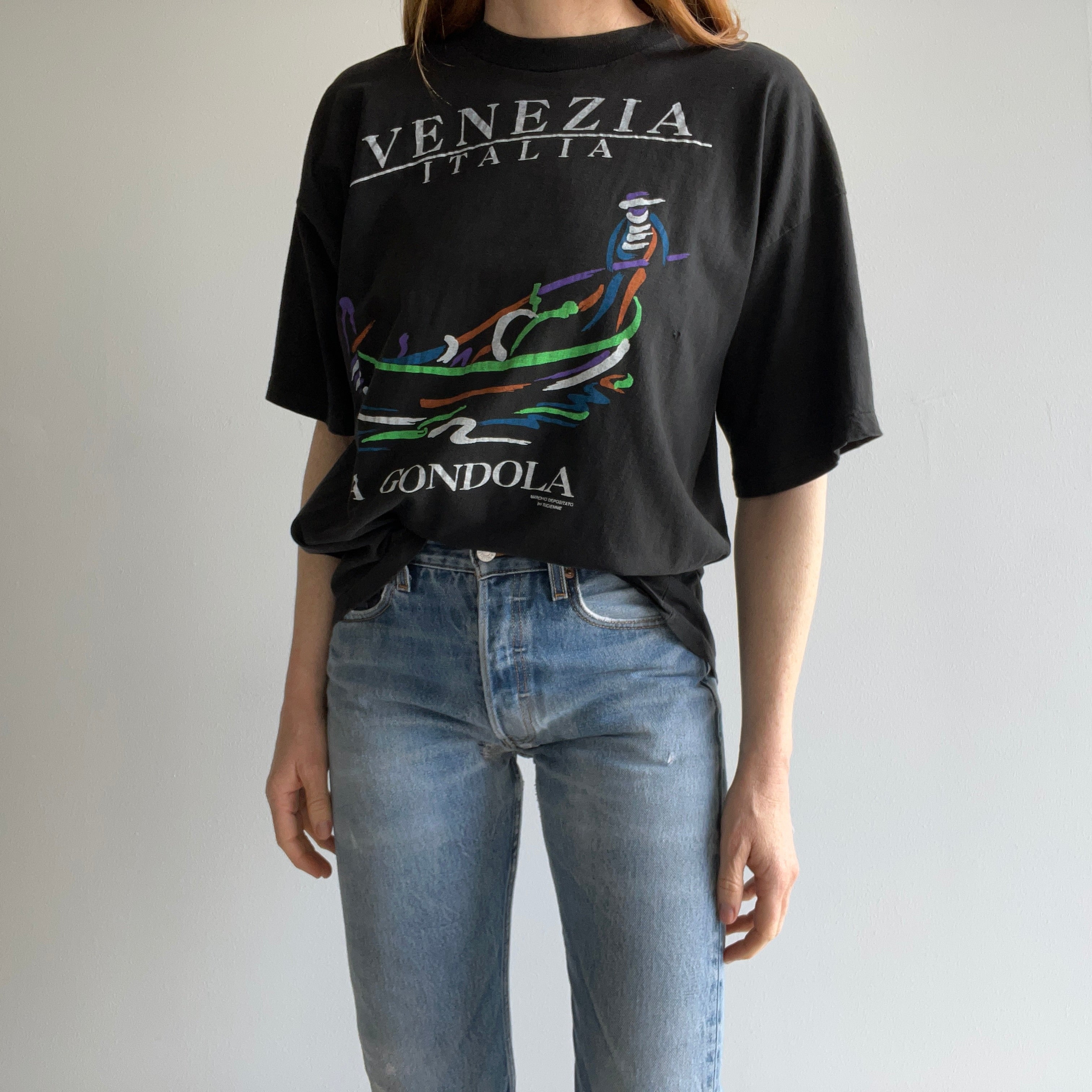 1980s Venezia Italia La Gondola European Made T-Shirt