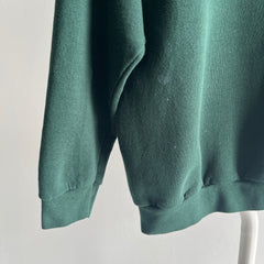 1980s Fir Green Blank Sweatshirt by FOTL - THIS