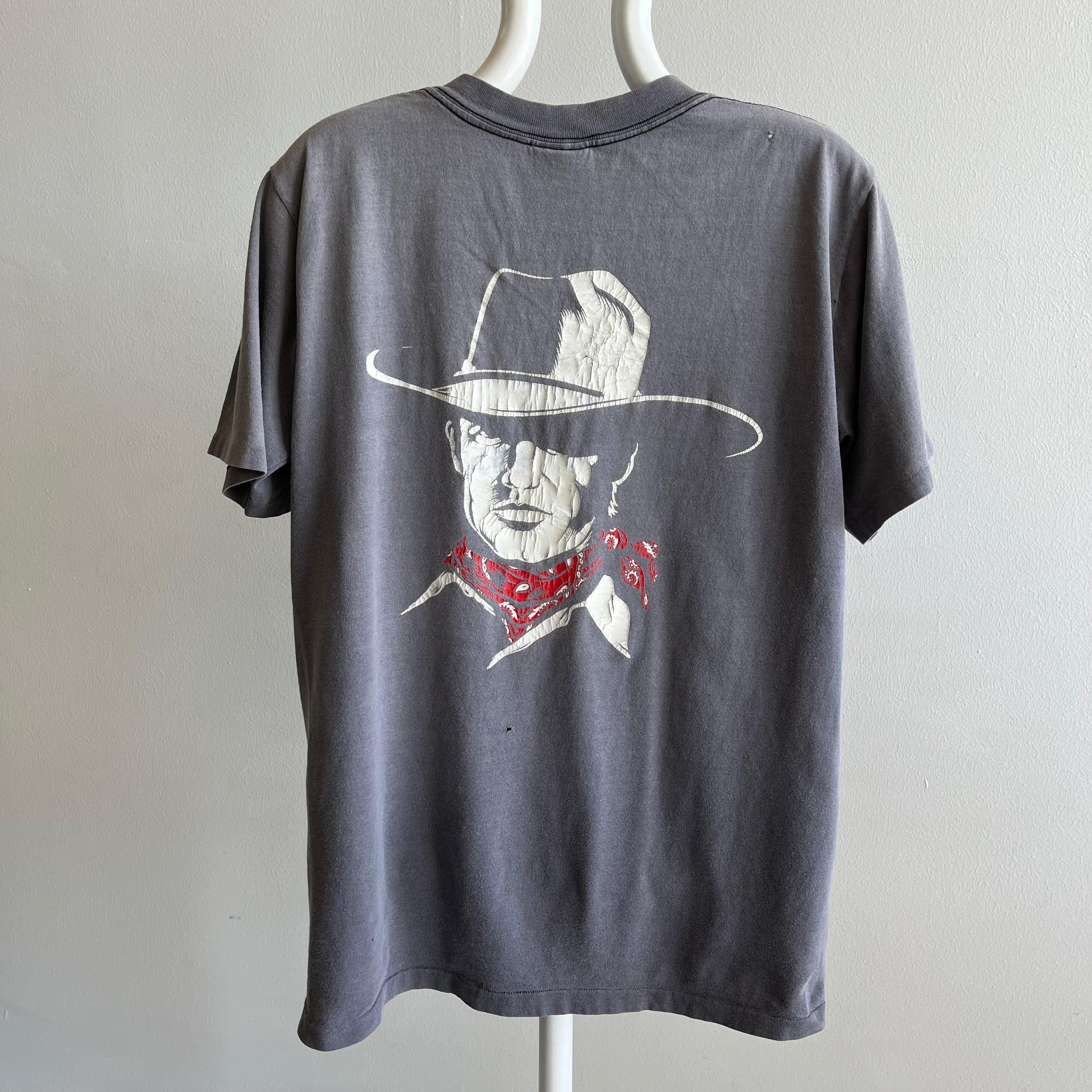 1980/90s Epic Ellendburg Rodeo Sun Faded and Worn Cotton T-Shirt