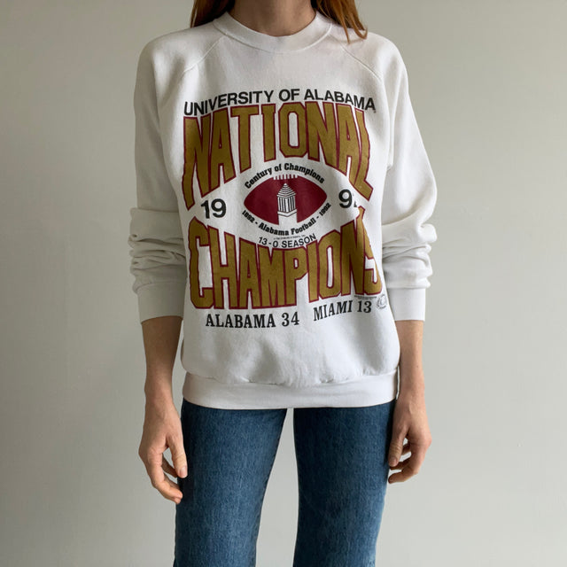 1992 University of Alabama Championship Sweatshirt 13-0