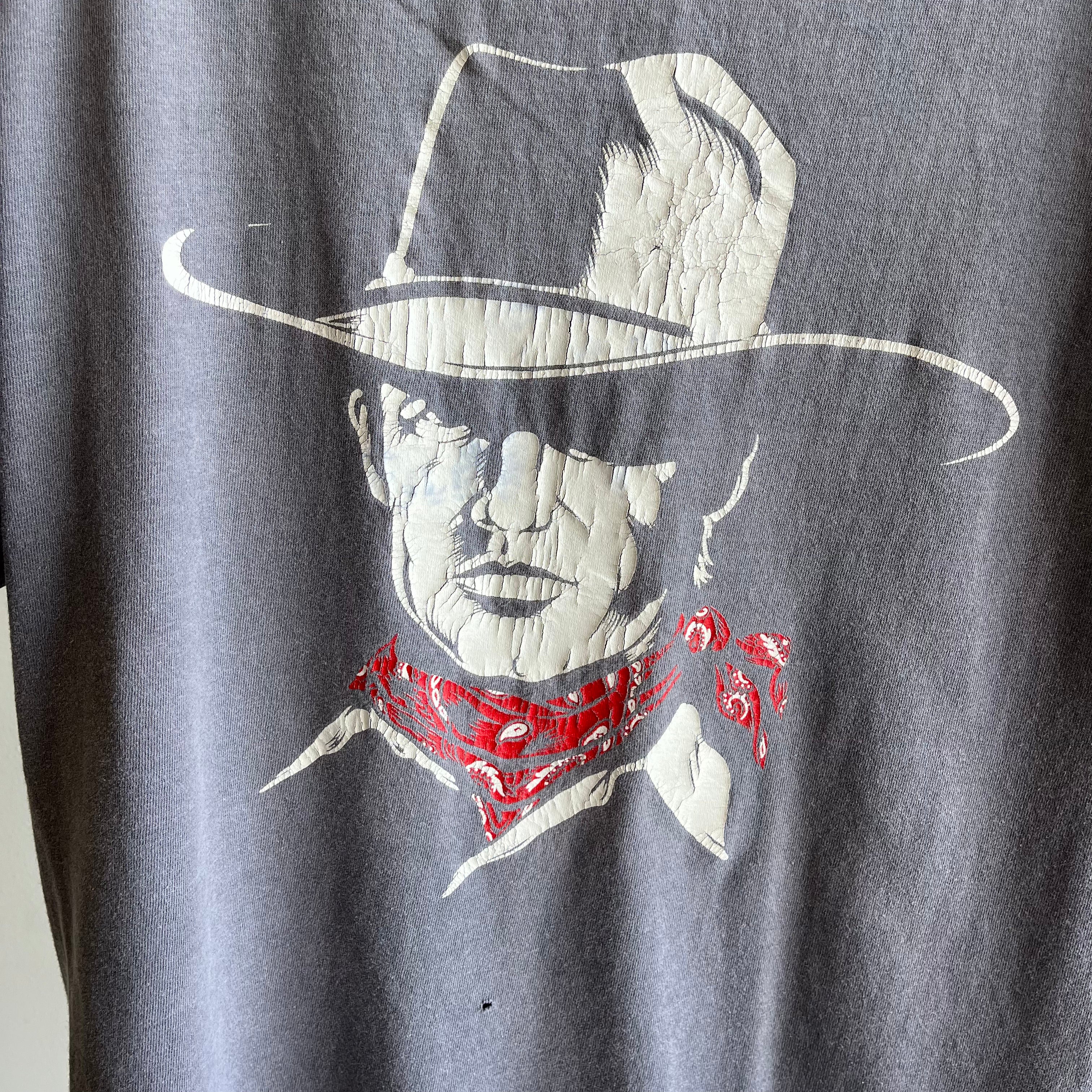 1980/90s Epic Ellendburg Rodeo Sun Faded and Worn Cotton T-Shirt