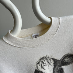1980/90s Sweetest Cow in a Bandana Off White Sweatshirt by FOTL