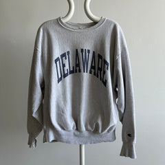 1990/2000s Delaware Champion Reverse Weave Tattered Sweatshirt