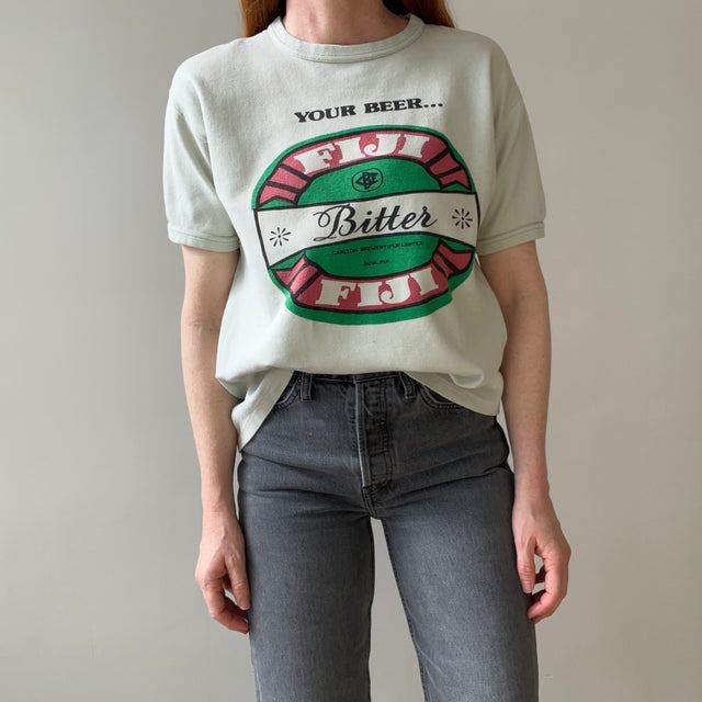 1970s Fiji Bitter Heavyweight Knit Ring Tee - THIS IS RAD