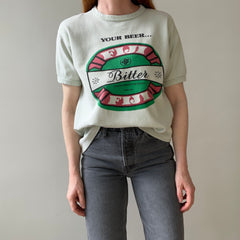 1970s Fiji Bitter Heavyweight Knit Ring Tee - THIS IS RAD