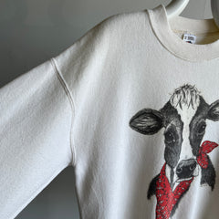 1980/90s Sweetest Cow in a Bandana Off White Sweatshirt by FOTL