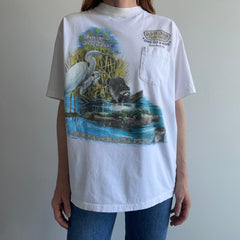 1980/90s Extinction in the Everglades Ron Jon Front and Back Pocket Shirt