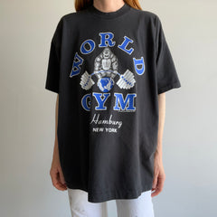 1996 World Gym Hamburg, New York T-Shirt THE.BACK.SIDE!!!!!!