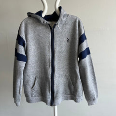 1980s Color Block Zip Up Hoodie by Discus