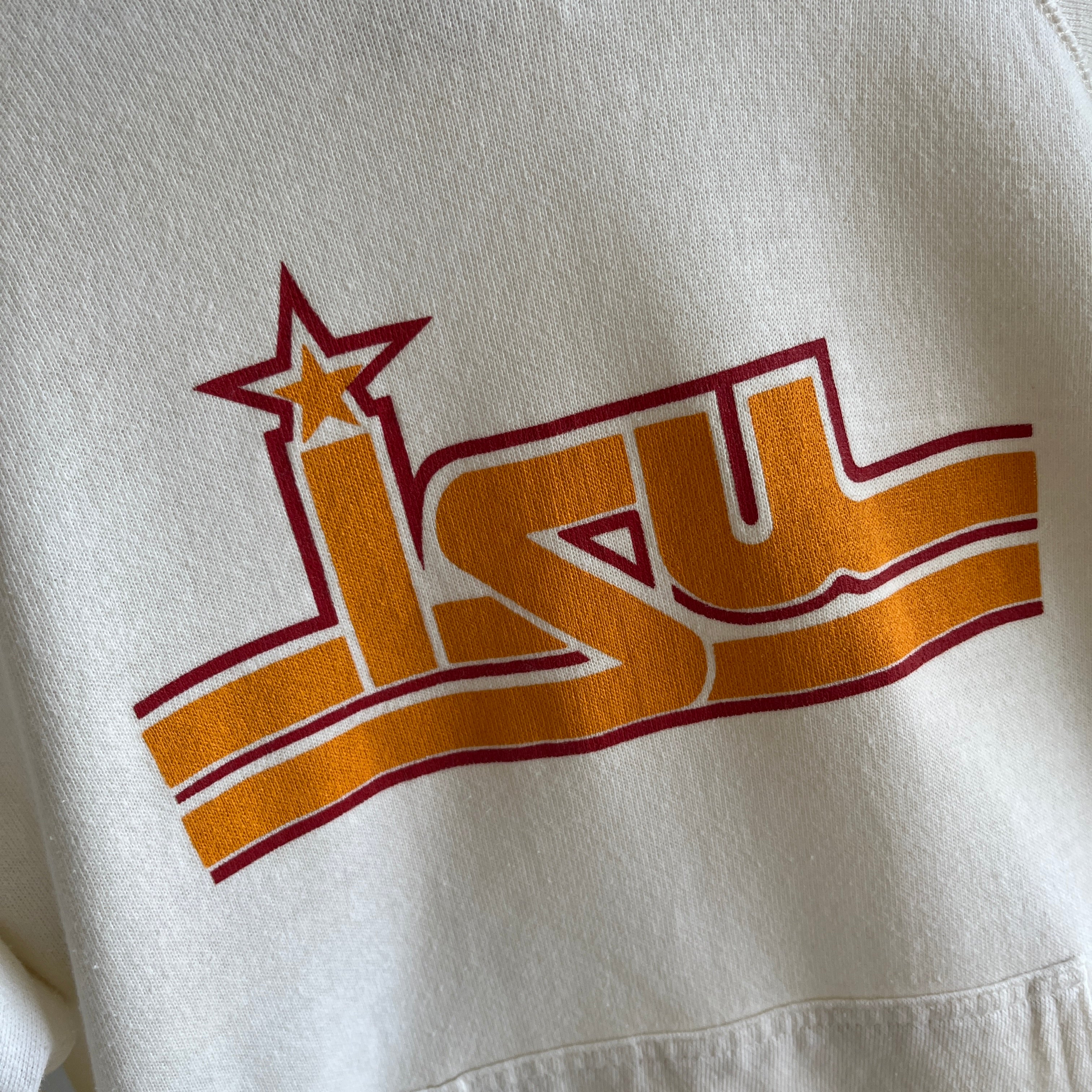 1980s Iowa State University Cyclones pull Over Hoodie