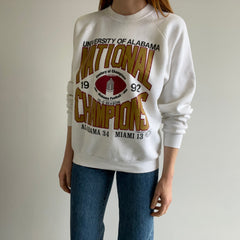 1992 University of Alabama Championship Sweatshirt 13-0