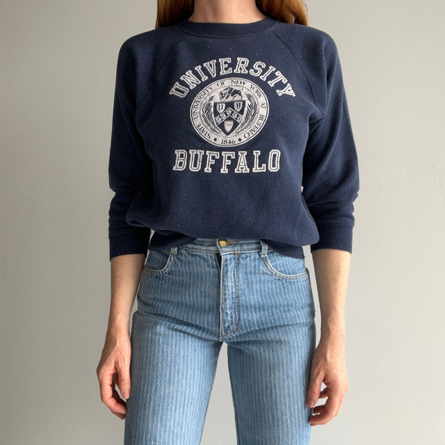 1970/80s University of Buffalo, New York Paint Stained Classic College Sweatshirt