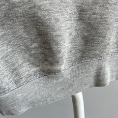 1970s Super Thin and Paint Stained Blank Gray Raglan - !!!!