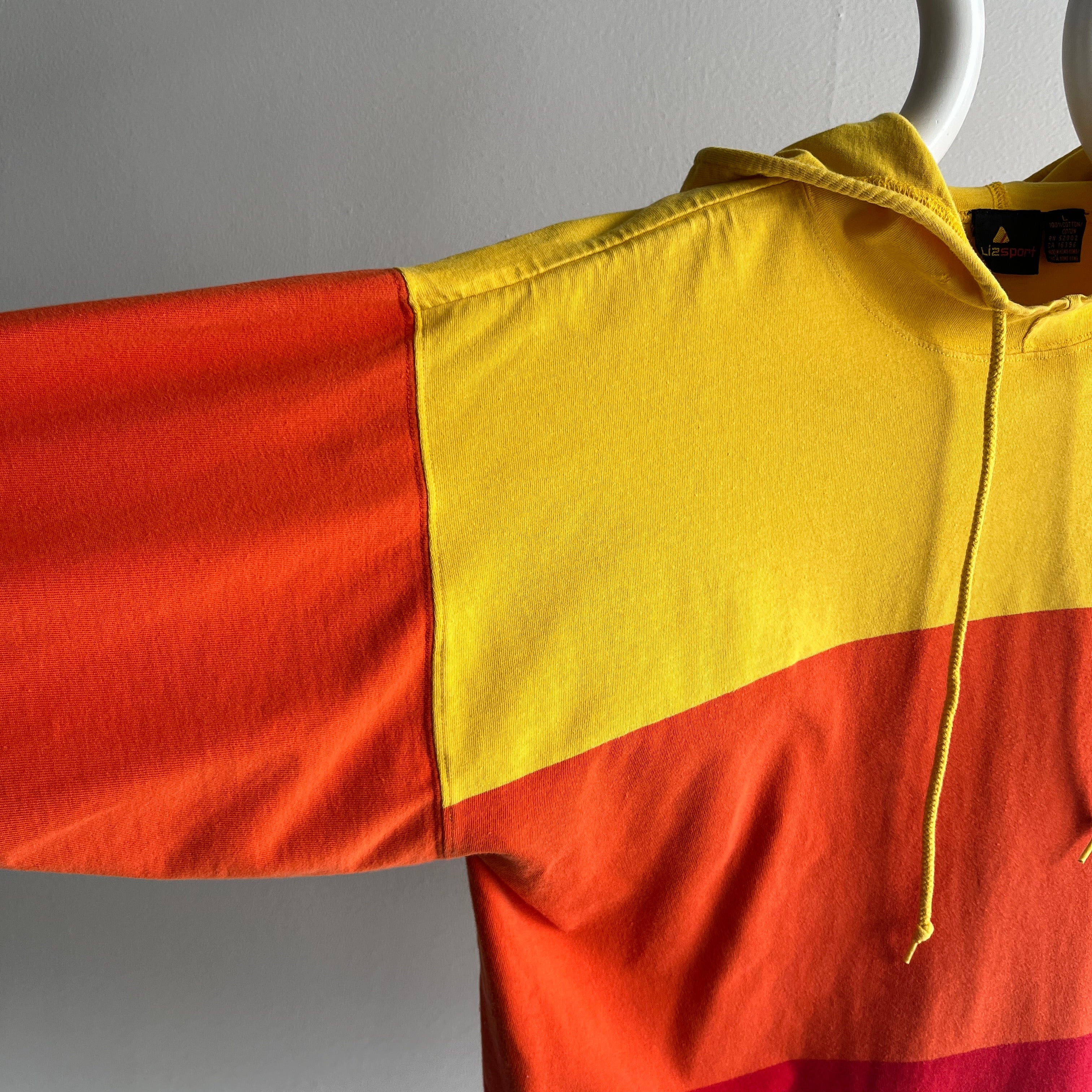 1980s Liz Claiborne - Liz Sport - Long Sleeve T-Shirt Hoodie - So GOOD!!!!