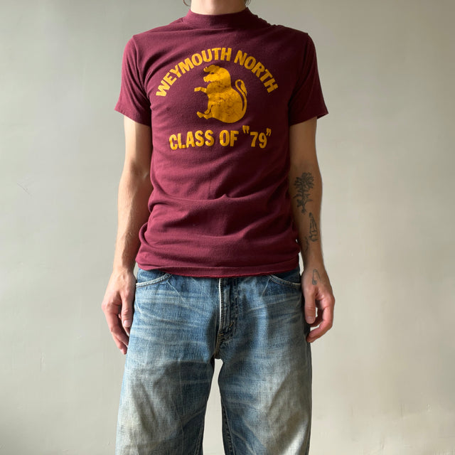 1979 Burgundy Weymouth North T Shirt - A Good One