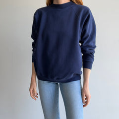 1990s Blank Navy Hanes Sweatshirt