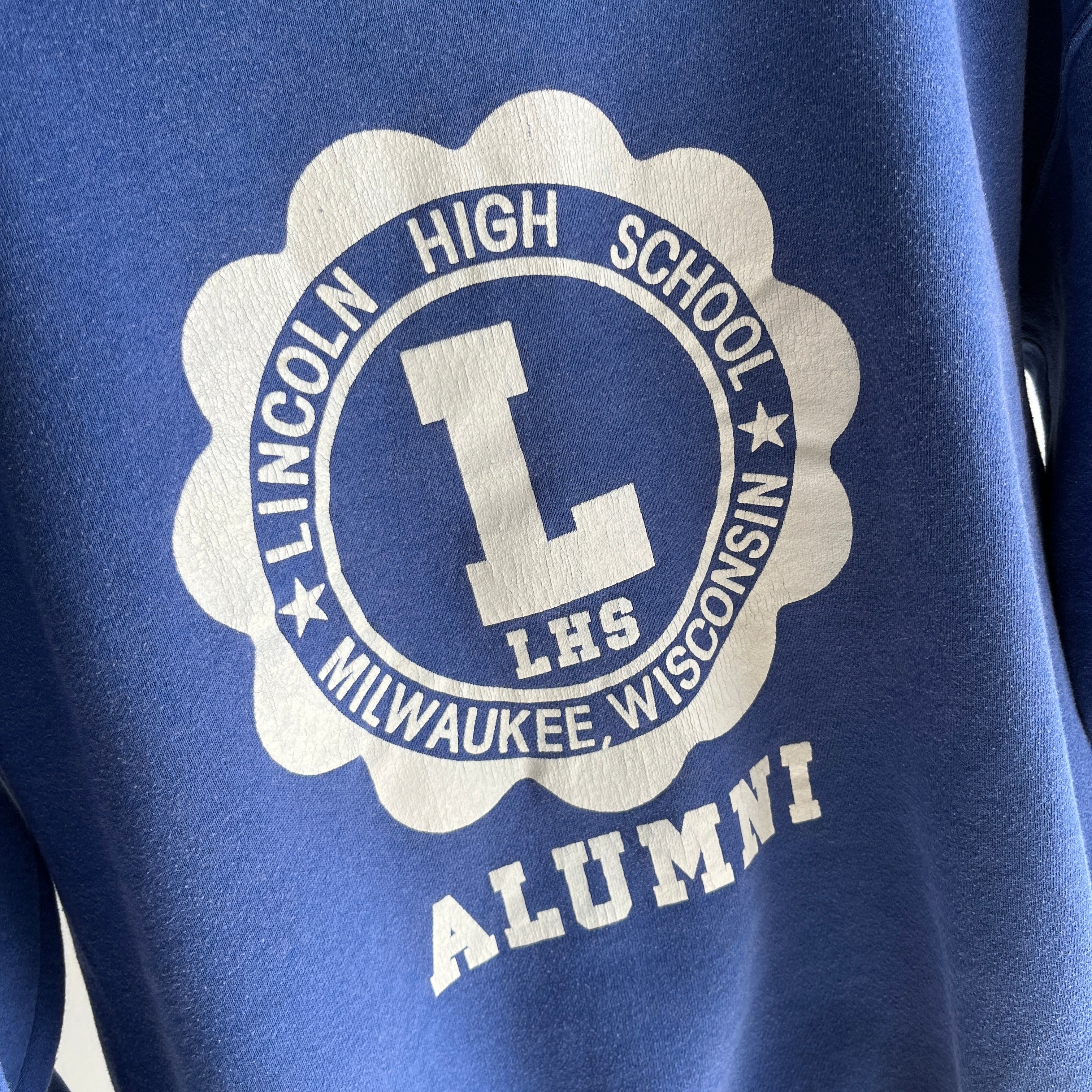 1980s Lincoln High School Milwaukee, Wisconsin Alumni  Sweatshirt